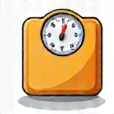 Icono de balanza de peso equilibrado